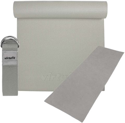 VirtuFit Premium Yoga Kit - 3-Delig - Natural Grey